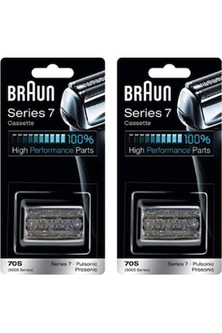 Braun Series 7 Combi 70s Kaset Değişimi Eski Adıyla 9000 Pulsonic -tüm Yeni Değer Paketi 2 Yedek