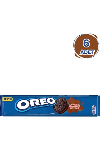 Oreo Bisküvi Çikolatalı 95gr - 6 Paket