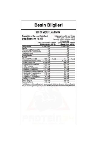 Hardline Amino9 Eaanrgy Yeşil Elma Limon 390 Gr