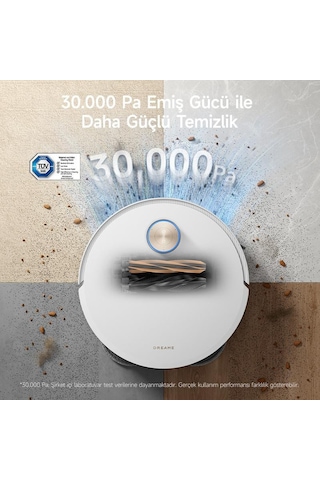 Dreame X50 Pro Ultra Complete 30.000pa Emiş Gücü Robot Süpürge Beyaz