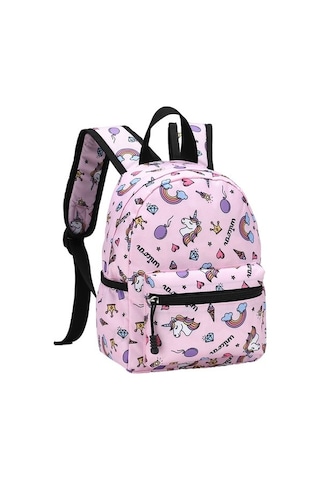 Goldenqian Ilkokul Öğrencisi Sırt Çantası Çocuk Yükü Azaltan Bel Desteği Çift Omuz Çantası U98c02 Açık Pembe