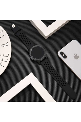 Galaxy Watch 42mm 20mm Krd-02 Uyumlu Zore Kordon-gümüş-gri