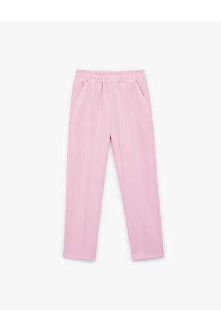 Koton Beli Bağcıklı Cep Detaylı Basic Havuç Kesim Pantolon Pembe 6skg40073ak Gül