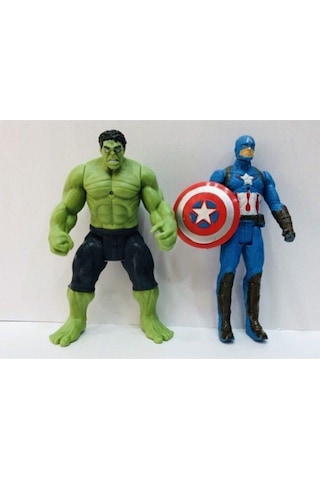 Yenilmezler Thanos - Hulk - Captain America - Örümcek Adam - Iron-man 5'li Süper Kahraman Oyun Seti