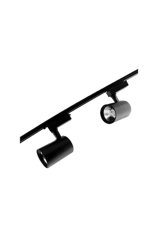 Armen 2 Adet Siyah Kasa Sarı Işık Ray Spot Ve 1 Metre Ray Set