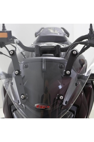 GP Kompozit Bajaj Dominar 250 / 400 2017-2024 Uyumlu Ön Tur Camı Şeffaf 59 cm