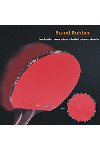 Lokı X2 1pcs Cs/short Handl Lokı X1/x2/x3 Ittf Ping Pong Sopası Profesyonel Raket Yüksek Esneklik Sünger Kauçuk Ping Pong Sopası Raket Çantası İle