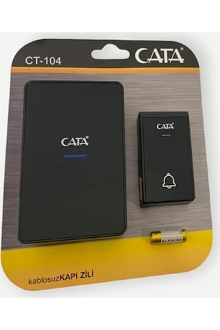 Cata Lux Kablosuz Kapı Zili Uzaktan Kumandalı Telsiz Zil Ct-104