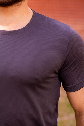 Füme Basic Rahat İnce Petek Kumaş Erkek Spor Tshirt 22Etshport