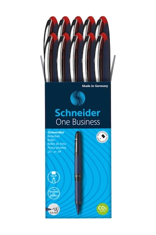 Schneider One Business 0.6 İmza Kalemi 10 Lu Kırmızı