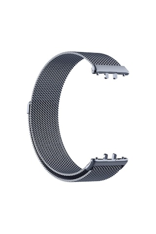 Samsung Galaxy Uyumlu Fit 3 Omsy- Krd-01 Metal Kordon-gri