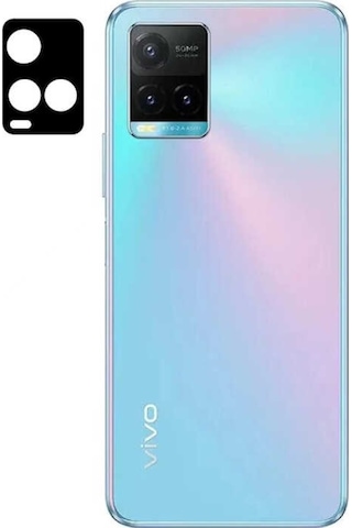 Vivo Y33S Zore 3D Kamera Camı Koruyucu Siyah