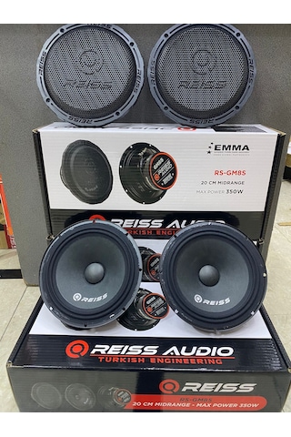 RS-MG8S 20 CM Midrange 350 Wat 150 Rms 2 Adet