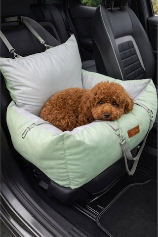 Reyo Max Design Maxie Comfort Drive Araba Koltuğu Ve Köpek Yatağı Mint Evcil Hayvan Araç İçi Güvenli Taşıma Koltuğu, Konforlu Seyahat Yatağı