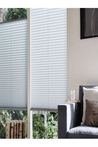 Kidmex Trend Plise 10 Renk Katlanır Cam Balkon Perdesi - Ofis Perdesi - Mutfak Perdesi - Salon Perdesi
