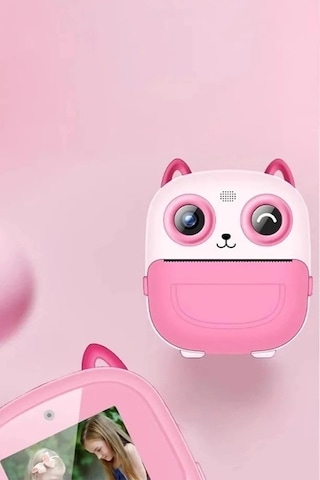 Ceylan Adam Dijital Video Fotoğraf App Destekli Çocuk Kamerası Termal Resim Kağıt Baskılı Yazıcı Pem