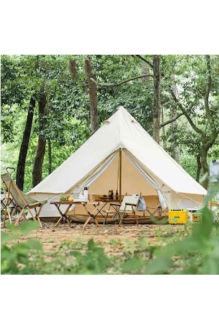 Efsane Kamp Orta Glamping Kamp Çadırı Kalın Kumaş 4 Mevsim Çok Renkli