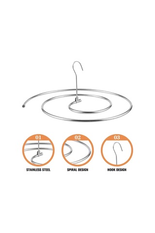 Lemestar Katlanır Paslanmaz Çelik Yatak Çarşafı Kurutma Askısı, 2 Adet