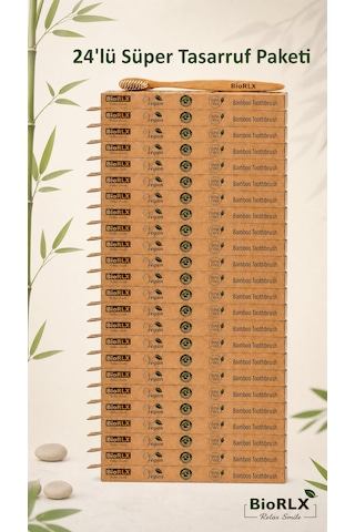 Bambu Diş Fırçası Medium 24 Adet Çevre Dostu Bpa Free - Bamboo Toothbrush Bambu Diş Fırçası Medium 24 Adet Çevre Dostu Bpa Free - Bamboo Toothbrush