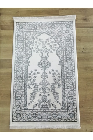Enfora Halı Karya Akrilik Yumuşak Doku Seccade 78x125 Krem 09