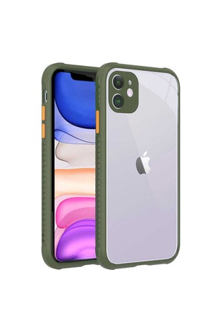 Apple Uyumlu iPhone 11 Kılıf Zore Kaff Kapak Light Green