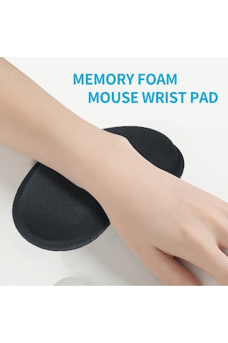 Geeksen Bilek Destekli Ergonomik Mouse Pad - Hafızalı Köpük, Kaymaz Taban, Çok Renk Seçeneği