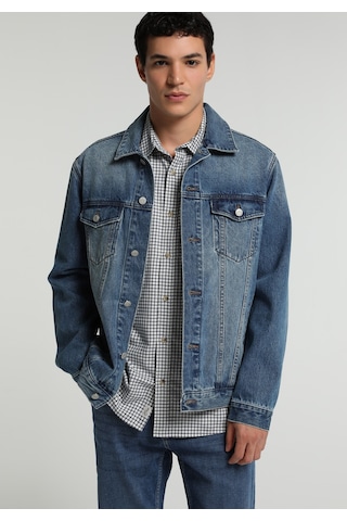 Colin's Colins Regular Fit Düğmeli Astarsız Erkek Mid İndigo Denim Ceket Cl1082658 Q1.v1 Dn45142