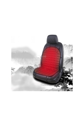 12 V Isıtmalı Araba Koltuğu Minderi Kapak Koltuk Isıtıcı Kış Araba Minderi Araba Sürücüsü Isıtmalı Koltuk Minderi Kahverengi