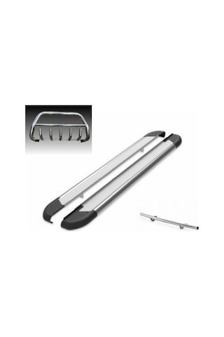 VW TRANSPORTER T4 KROM ÖN VE ARKA TAMPON KORUMA AMAZON YAN BASAMAK UZUN ŞASİ 3 LÜ SET