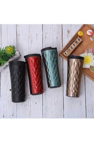 Dancemonkey 304 Paslanmaz Çelik 500ml Çift Katmanlı Termos, Sıcak/soğuk Tutar, Araç & Ofis Kullanımı İçin Öğrenci Diğer