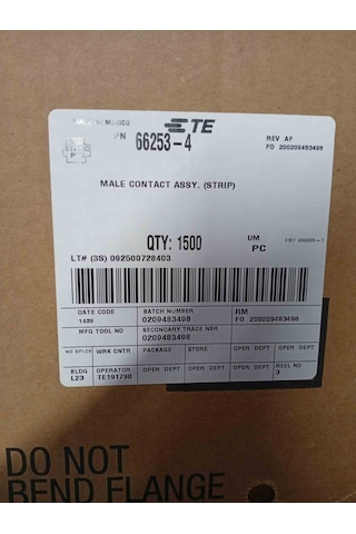 66253-4 Male Contact Schrack 3 Adet
