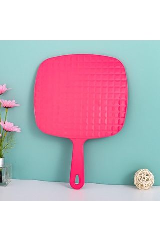 Asma Delikli Kırmızı Büyük El Aynası Makyaj Aynası Diğer