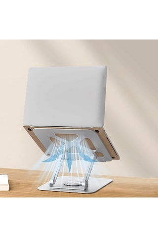Taşınabilir Katlanabilir Folding Alüminyum Notebook Stand Alüminyum Ayarlanabilir Açı Ve Katlanabilir Portatif Rahat Kullanım 11 İnç 17 İnç Dizüstü Bilgisayar Ve Laptop Stant X2 1