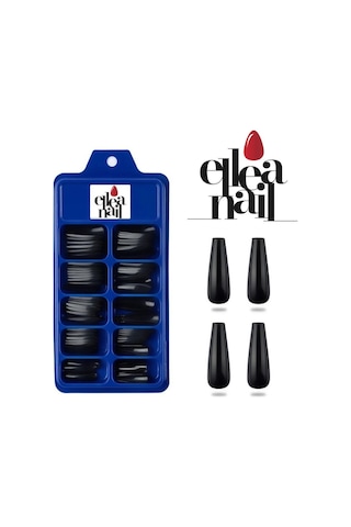 Ellea Nail Balerın Takma Tırnak 100'lü Mat Siyah