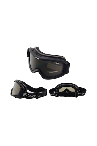 Geeksen Xh121 Spherical Kayak Gözlüğü - Çift Katman Buhar Engeli, Uv Koruma, Darbe Dayanıklı Tpu Çerçeve - Avrupa Patentiyle Kayak Ve Snowboard İçin Siyah Kumu Gri Lens Siyah & Gri