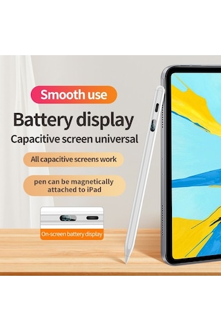 Novahub Evrensel Manyetik Stylus Kalem - Hızlı Şarj, Uzun Pil, Değiştirilebilir Uç - Android Uyumlu, İçin Uygun
