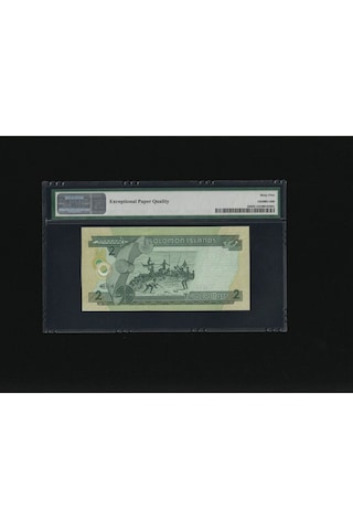 3 Adet Solomon İslands Adaları 2 Dollars Seri Takipli Polymer Hybrid Pmg 65 Epq Gem Unc Çil P25 Nd