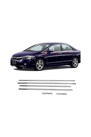 Honda Civic Fd6 Krom Cam Çıtası 2006-2011 6 Parça
