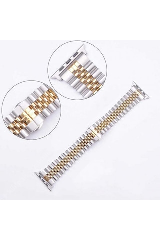 Apple Uyumlu  Watch 38 40 41 Mm Rlx Metal Kordon