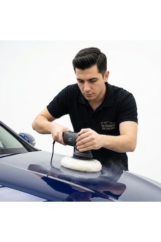 Performans Seri %100 Doğal Kuzu Postu Polisaj Keçesi 160 Mm Beyaz