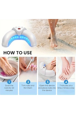 Willowhaven Beyaz Usb Manikür Lambası Dijital Ekran 3 Ayarlı Ergonomik Tasarım Zamanlayıcı Pilsiz Kokusuz El Ayak Bakımı Hediye