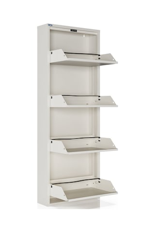 Ceha 4'lü Metal Ayakkabılık - Beyaz K.AYK-4 /AB9010