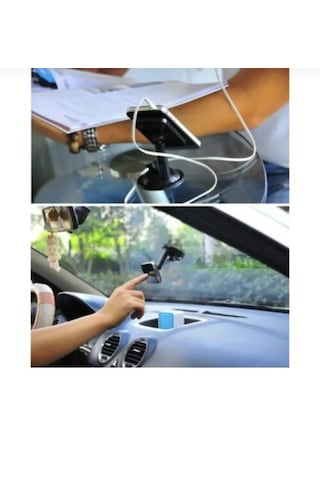 Point Telefon Tutacağı 8 Vantuzlu Siyah Renk Siyah