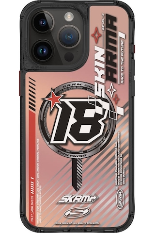 Apple Uyumlu iPhone 15 Pro Max Skinarma Magsafe Şarj Özellikli Sticker Yapıştırmalı Drift Kapak Mavi