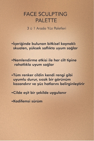 Farmasi Yüz Şekillendirici Kontür Paleti Bronz 13 G