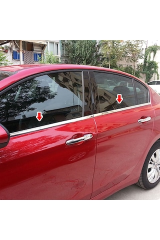 S-Dizayn  Fiat Egea Krom Cam Çıtası Hb 2015 Üzeri 4 Prç