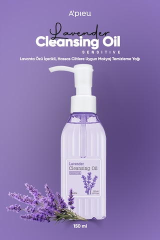 Lavanta İçeren Hassas Ciltlere Uygun Makyaj Temizleme Yağı A'pıeu Lavender Cleansing Oil Sensitive 49143351