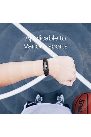 Mufunye Q2 Ultrasonik Dış Mekan Kovucu Bileklik - 3 Seviye Ayar, Saat Gösterimi, Hamile Ve Bebek Uygun, Su Geçirmez, Siyah