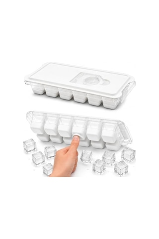Buz Kalıbı Sert Plastik Gövdeli Pipetli Su Şişesi 500 Ml Beyaz Diğer