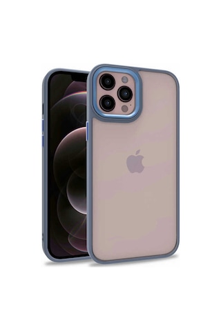 Apple Uyumlu iPhone 12 Pro Max Uyumlu Zore Flora Kılıf-sierra Mavi Sierra Mavi -